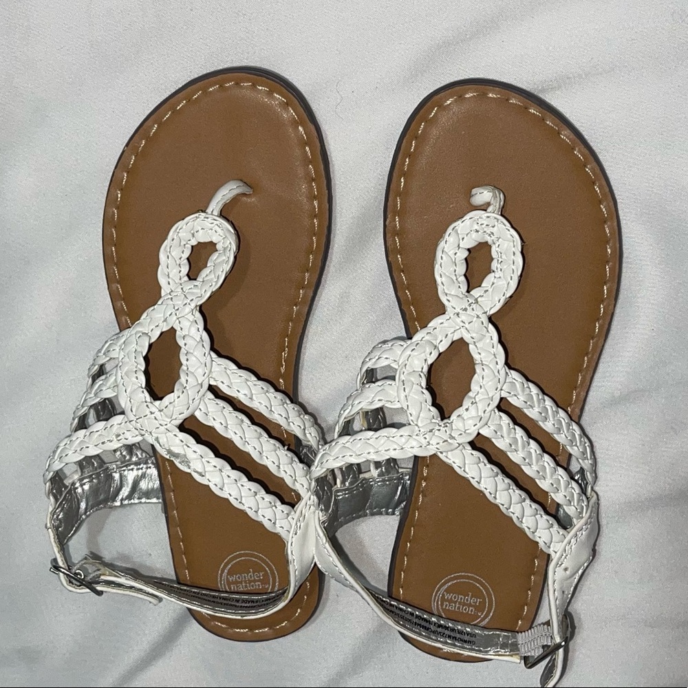 Wonder Nation Girls Braid Sandals. Size 12. Never worn